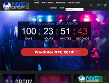 Tablet Screenshot of nyecountdown.com